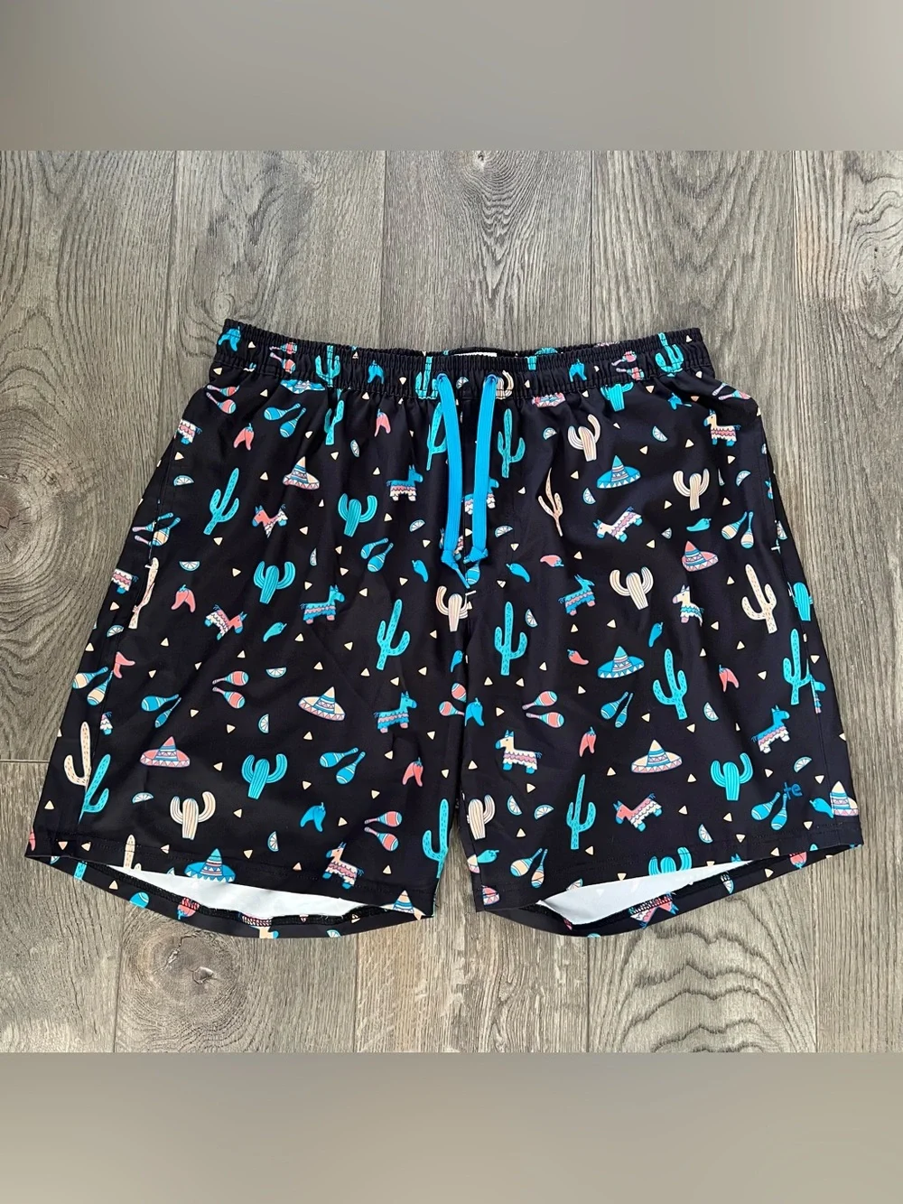 TIPSY ELVES Midnight Fiesta Stretch Swim Trunks Lined Size 3XL